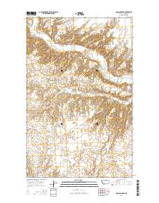 Garland Creek 2014 topographic map preview