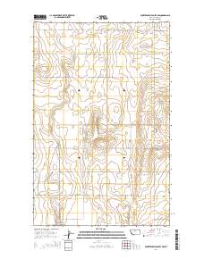 Fourteenmile Coulee NW 2014 topographic map thumbnail