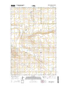 Fowler Coulee NW 2014 topographic map thumbnail