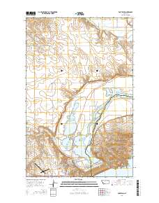 Fort Peck 2014 topographic map thumbnail