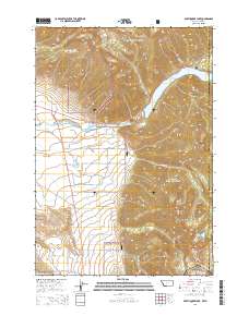 Earthquake Lake 2014 topographic map thumbnail
