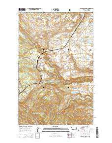 East Glacier Park 2014 topographic map thumbnail