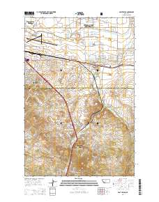 East Helena 2014 topographic map thumbnail