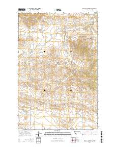 Dry Blood Creek East 2014 topographic map thumbnail