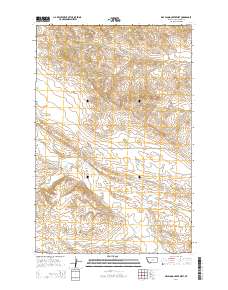 Dry Blood Creek West 2014 topographic map thumbnail