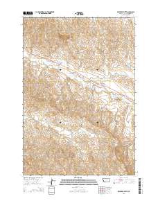 Dry Creek Butte 2014 topographic map thumbnail