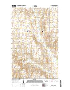 Dry Fork Creek 2014 topographic map thumbnail