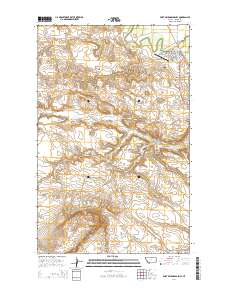 Fort Belknap Agency 2014 topographic map thumbnail