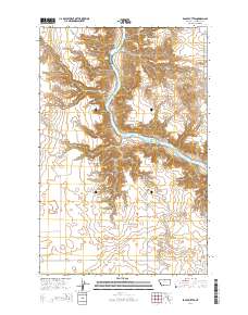 Eagle Buttes 2014 topographic map thumbnail