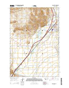 Dillon West 2014 topographic map thumbnail