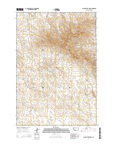 Finger Buttes West 2014 topographic map thumbnail