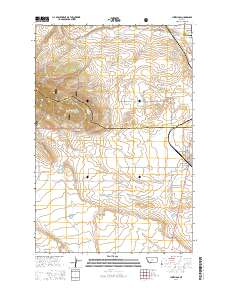 Judith Gap 2014 topographic map thumbnail