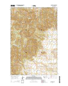 Judith Peak 2014 topographic map thumbnail