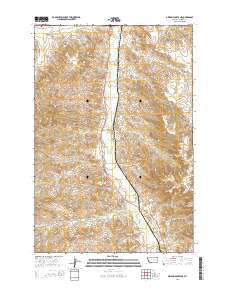 Griffin Coulee NE 2014 topographic map thumbnail