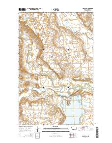 Hewitt Lake 2014 topographic map thumbnail