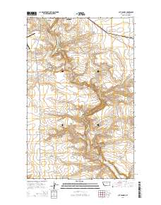 Cut Bank SE 2014 topographic map thumbnail