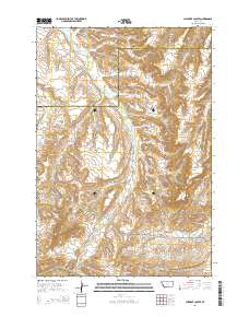 Chilkoot Coulee 2014 topographic map thumbnail