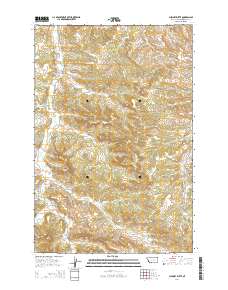 Chimney Butte 2014 topographic map thumbnail