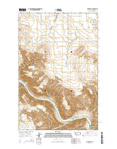 Dark Butte 2014 topographic map thumbnail