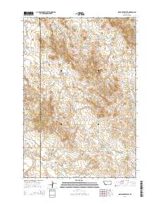 Davis Creek West 2014 topographic map thumbnail