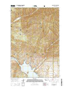 Canyon Ferry 2014 topographic map thumbnail