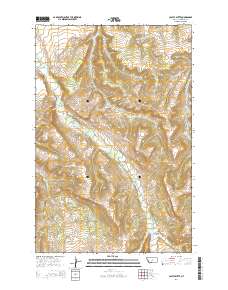 Castle Butte 2014 topographic map thumbnail