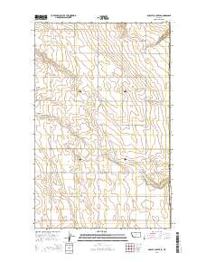 Bobcat Coulee SE 2014 topographic map thumbnail