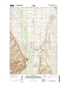 Bozeman Hot Springs 2014 topographic map thumbnail