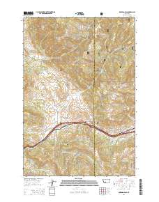 Bozeman Pass 2014 topographic map thumbnail