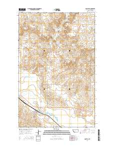 Bainville 2014 topographic map thumbnail
