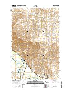 Bainville SE 2014 topographic map thumbnail