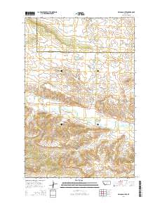 Briggs Coulee 2014 topographic map thumbnail