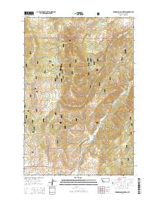 Henderson Mountain 2014 topographic map thumbnail