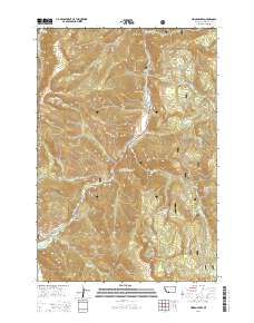 Hidden Lakes 2014 topographic map thumbnail