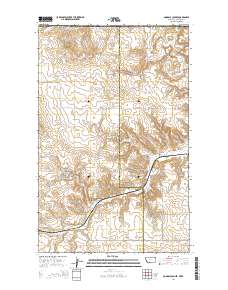 Goodale Coulee 2014 topographic map thumbnail