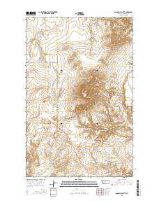 Goose Bill Butte 2014 topographic map thumbnail