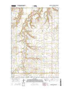 Goose Bill Butte NW 2014 topographic map thumbnail