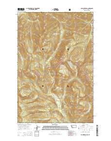 Hahn Creek Pass 2014 topographic map thumbnail