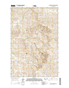 Johnson Coulee East 2014 topographic map thumbnail