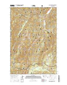 Lolo Hot Springs 2014 topographic map thumbnail