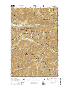 Lookout Pass 2014 topographic map thumbnail