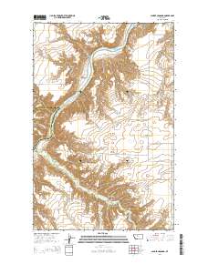 Lander Crossing 2014 topographic map thumbnail