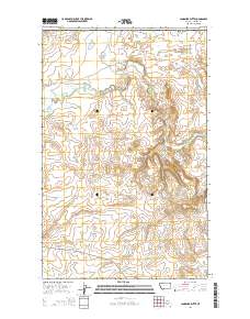 Landslide Butte 2014 topographic map thumbnail