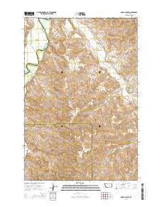 Marsh Coulee 2014 topographic map thumbnail