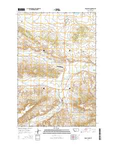 Grass Range 2014 topographic map thumbnail