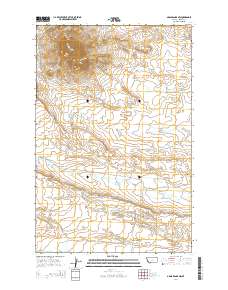 Grass Range NW 2014 topographic map thumbnail