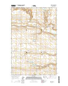 Havre NW 2014 topographic map thumbnail