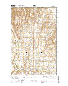 Hawk Coulee 2014 topographic map thumbnail