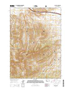 Lima Peaks 2014 topographic map thumbnail