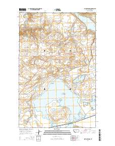 Lake Bowdoin 2014 topographic map thumbnail